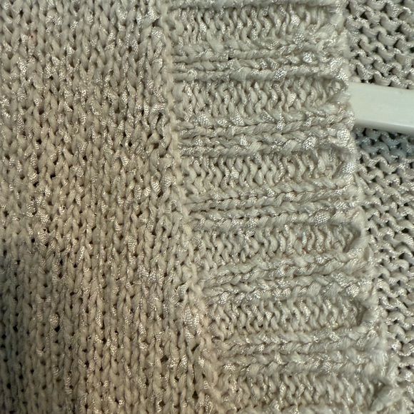 White House Black Market Cream Color Short Sleeve Cardigan - Picture 3 of 7